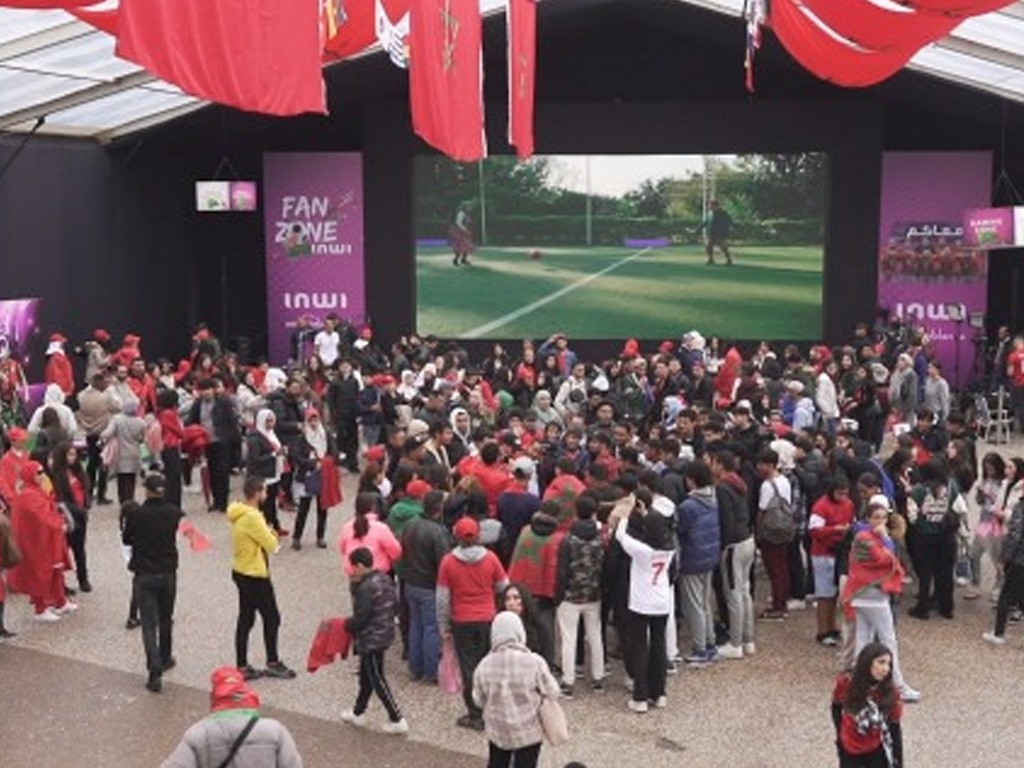 La fan zone de Casablanca en liesse lors de la CAN 2023 : Triomphe des supporters marocains